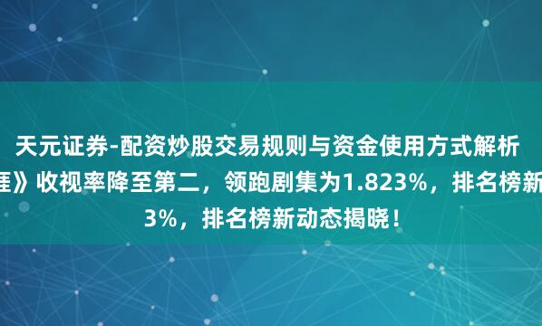 天元证券-配资炒股交易规则与资金使用方式解析 《余生有涯》收视率降至第二，领跑剧集为1.823%，排名榜新动态揭晓！