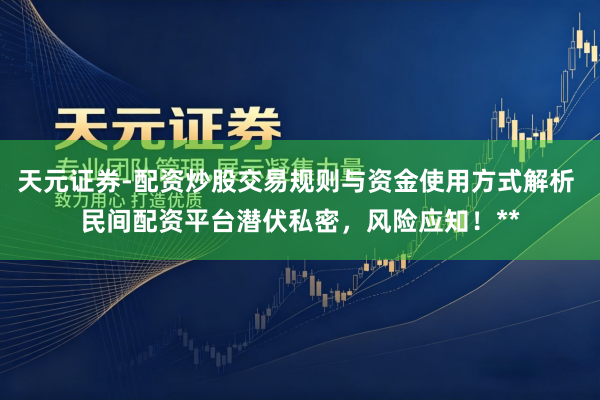 天元证券-配资炒股交易规则与资金使用方式解析 民间配资平台潜伏私密，风险应知！**
